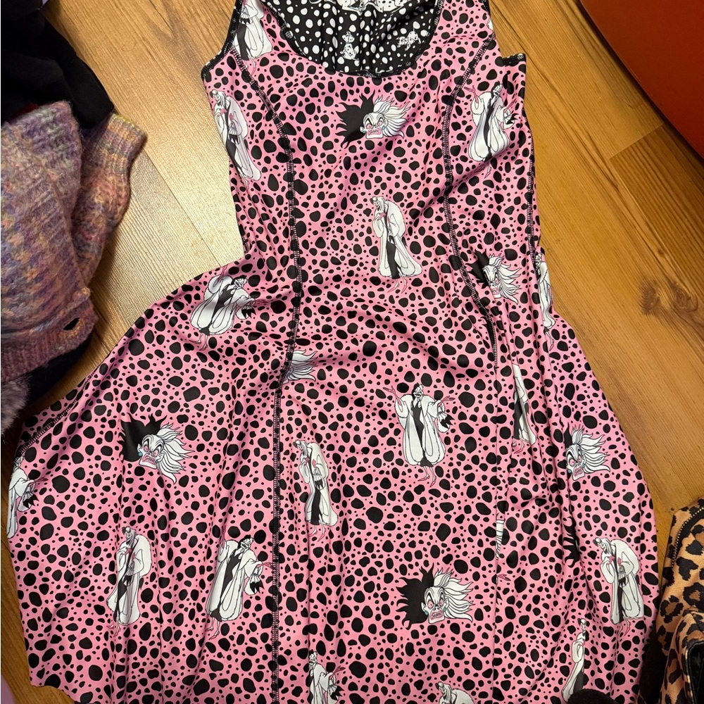 Black milk clothing Disney 101 dalmatians inside out dress M
